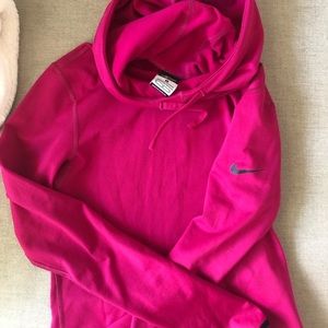 Nike dri fit hooded shirt